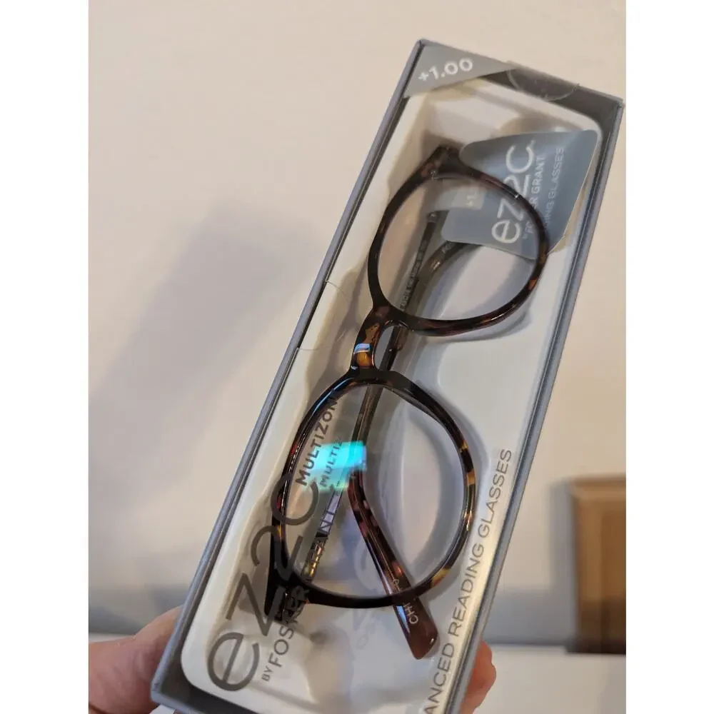 Foster Grant EZ2C Multizone Advanced Reading Glasses McKay MF & 606 BLU +1.00